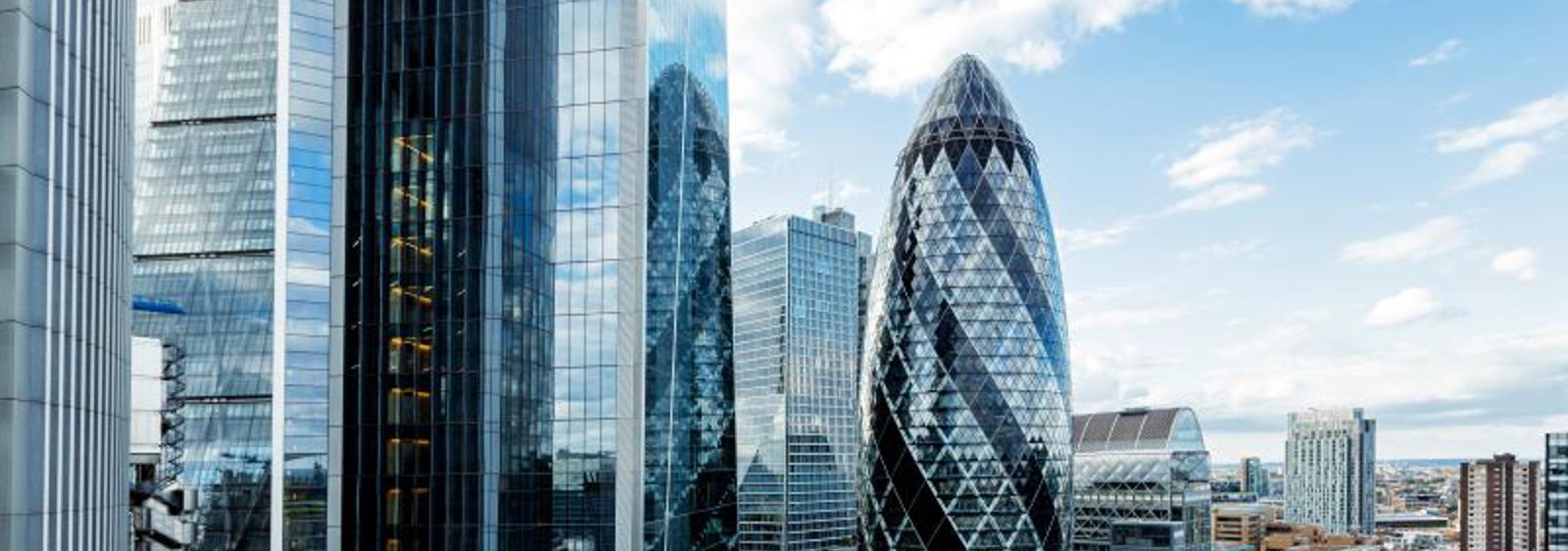 a group of tall buildings